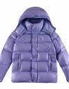 L-Purple Puffer Jacket