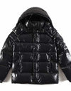 Shinny Black Puffer Jacket